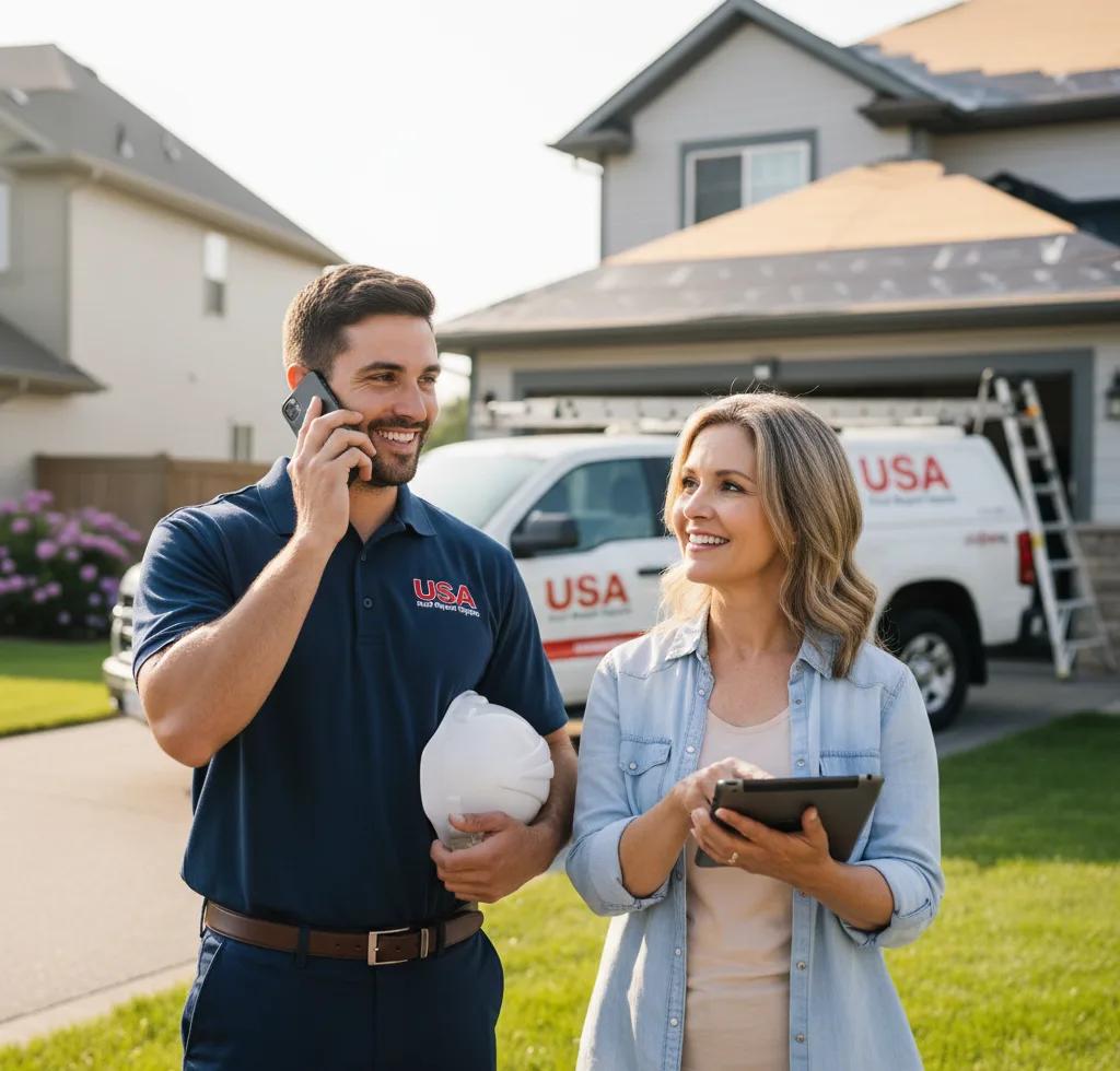 USA Roof Repair Experts customer support in Palo